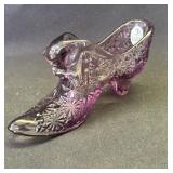 Fenton handmade USA art glass shoe
