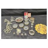 Large group of vintage table serving items with