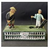 Vintage Birdie Putt cast iron replica bank