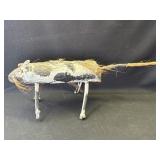 Vintage wood outdoor garden decoration