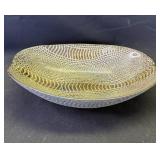 Reversed painted oval bowl