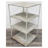 Vintage metal shelf unit