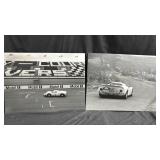 Pair of Porsche race car prints