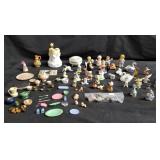 Group of miniature figurines etc