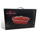 Sealed Hells Kitchen ceramic covered casserole