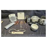 Large group of kitchen appliances and misc.