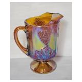 Vintage Carnival glass pitcher