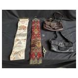 Pair of designer style purses etc