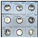 Proof US coins - Susan B Anthony, Quarters,