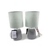 Pair of new ceramic table lamps, 12 1/2ï¿½ h. New