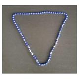 Beaded lapis necklace