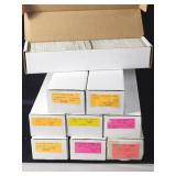 9 long boxes vtg baseball cards 1990s