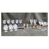 Group of assorted stemware & glasses