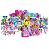 Large lot of childrenï¿½s toys & backpacks Box
