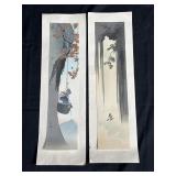 Pair of vintage Japanese block prints