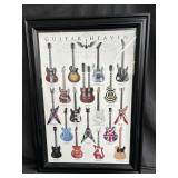 Framed Guitar heaven print 41"h x 29 1/2ï¿½w