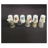 Group of vintage thimbles