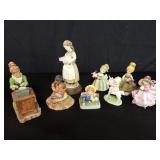 Group of Lefton china handpainted figures