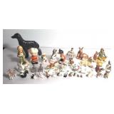 Group of figurines, animals, Goebel, Peanuts,