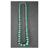 Malachite beaded necklace
