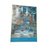 Framed Raoul Dufy art poster