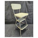 Vintage kitchen utility chair with fold up seat,