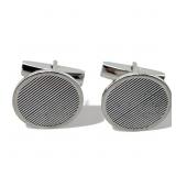 Pair of sterling silver cufflinks, 12.61 grams