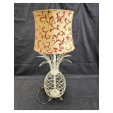 Mid-century wire shape pineapple lamp with a