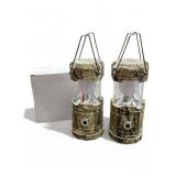 Pair of new pop-up camping lantern & flashlight