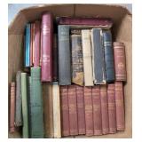 Box of antique books