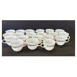 20 Vintage Pyrex glass cups