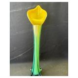 Vintage hand blown art glass vase