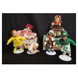 Box of vintage dolls