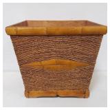 Bamboo & rattan planter pot