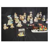 Group of porcelain figurines etc