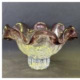 Vintage crystal decorative bowl