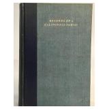 ï¿½Records of a California Familyï¿½ book.