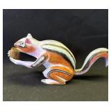 Sergio Aragin hand carved squirrel sculpture
