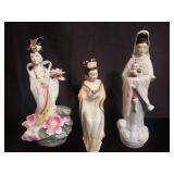Group of asian porcelain figurines