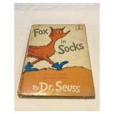 Fox in Socks book by Dr. Seuss 1965 hardcover
