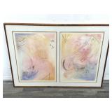 2 water color paintings framed 37.5" x 52.5ï¿½