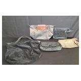 Group of hand bags and clutch bags