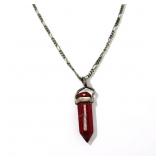 Italian sterling silver necklace & gemstone