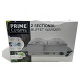 New Prime Cuisine 2 sectional buffet warmer New