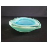 Murano style glass ashtray