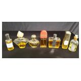 Group of toilette sprays and cologne