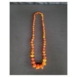 Beaded amber necklace