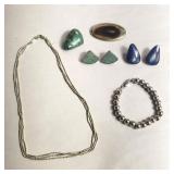 Group of sterling silver jewelry