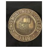 1946  Claremont college signed plaque