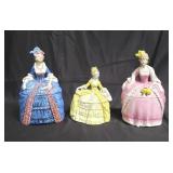 Group of marked figural porcelain containers